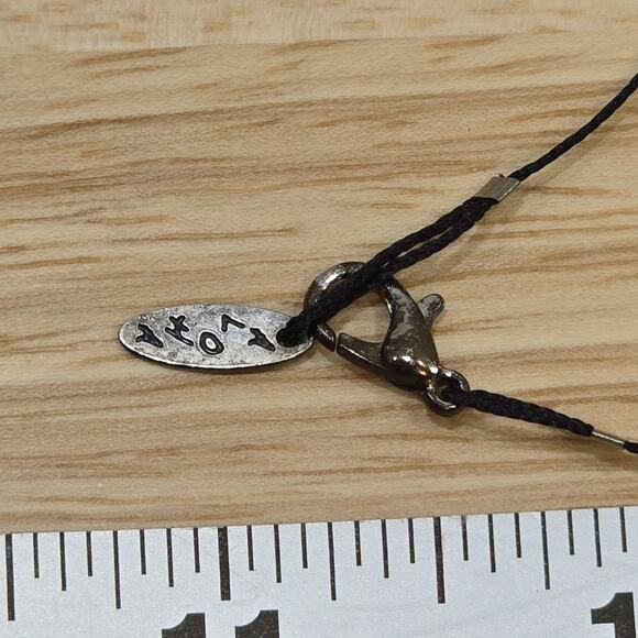 Carved Oyster Shell Hawaiian Monstera Pendant Delicate 17" Cord Necklace - Picture 10 of 11